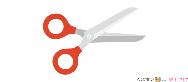 髪切りハサミまたはヒートカッター